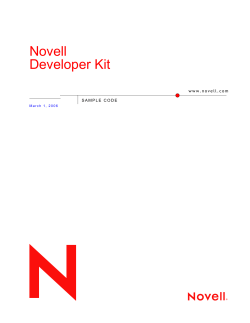Novell Developer Kit