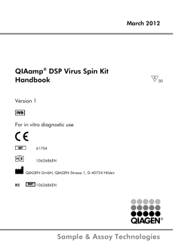 Sample &amp; Assay Technologies QIAamp DSP Virus Spin Kit