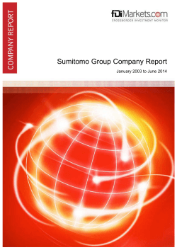 Sumitomo Group Company Report January 2003 to June 2014