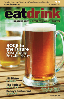 BOCK to the Future Artisanal Spring Beer withaHistory