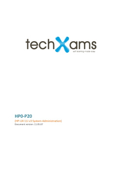 HP0-P20  (HP-UX 11i v3 System Administration) Document version: 11.05.07