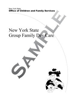 New York State Group Family Day Care