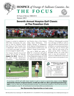 Seventh Annual Hospice Golf Classic at The Powelton Club Summer 2013