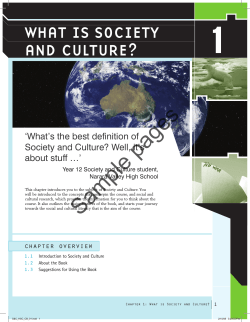 1 pages What is society and culture?