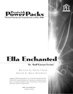 Ella Enchanted PowerPacks Prestwick by  Gail Carson Levine
