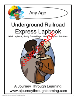 PAGE SAMPLE Express Lapbook Underground Railroad