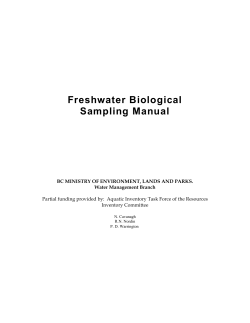 Freshwater Biological Sampling Manual