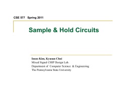 Sample &amp; Hold Circuits