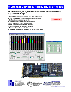 8 Channel Sample &amp; Hold Module SHM-180 or photodiode arrays New Product