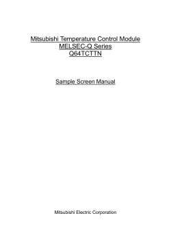 Mitsubishi Temperature Control Module MELSEC-Q Series Q64TCTTN