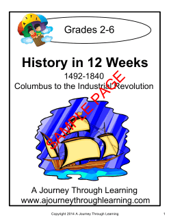 PAGE SAMPLE History in 12 Weeks Grades 2-6