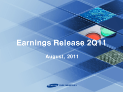 Earnings Release 2Q11 August, 2011
