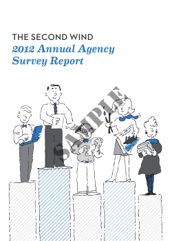 SAMPLE 2012 Annual Agency Survey Report