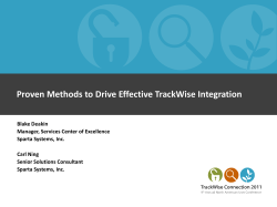 Proven Methods to Drive Effective TrackWise Integration