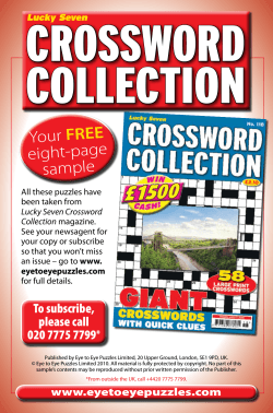 CROSSWORD COLLECTION FREE Your