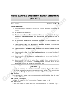 an sh (SOLVED) CBSE SAMPLE QUESTION PAPER (THEORY)