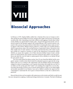 VIII Biosocial Approaches
