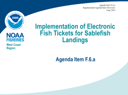 Implementation of Electronic Fish Tickets for Sablefish Landings Agenda Item F.6.a