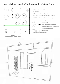 przykładowe stoisko 9 mkw/sample of stand 9 sqm K T