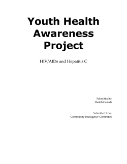Youth Health Awareness Project HIV/AIDs and Hepatitis C 