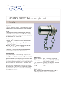SCANDI BREW Micro sample port Sampling ®