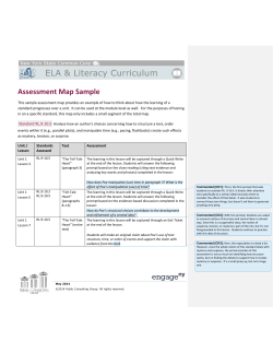 Assessment Map Sample
