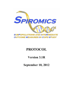 PROTOCOL Version 3.1R September 10, 2012