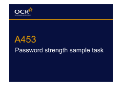 A453 Password strength sample task