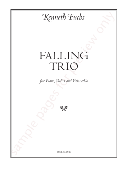 sample pages for preview only FALLING TRIO �enneth �uchs