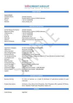 Inquiry Details Company Name: Sample Company