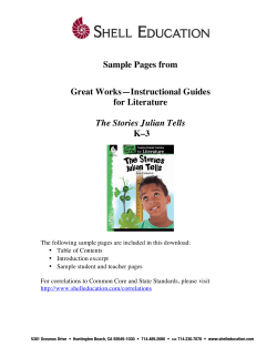 Sample Pages from Great Works—Instructional Guides for Literature