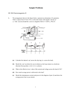 Sample Problems  EE 204 Electromagnetics II