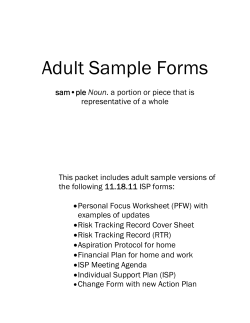 Adult Sample Forms