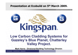 Low Carbon Cladding Systems for Gazeley’s Blue Planet, Chatterley Valley Project.