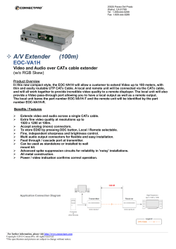 A/V Extender      (100m) EOC-VA1H