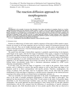 Proceedings of 4 Brazilian Symposium on Mathematical and Computational Biology, 1