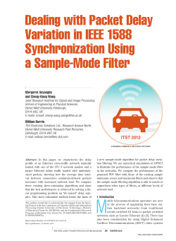 Dealing with Packet Delay Variation in IEEE 1588 Synchronization Using a Sample-Mode Filter
