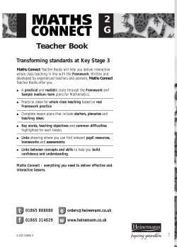 2 G Teacher Book Transforming standards at Key Stage 3
