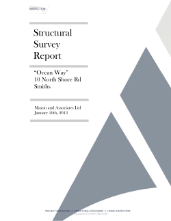 Structural Survey Report “Ocean Way”