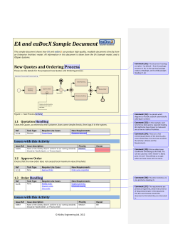 EA and eaDocX Sample Document