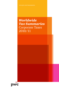 Worldwide Tax Summaries Corporate Taxes 2010/11