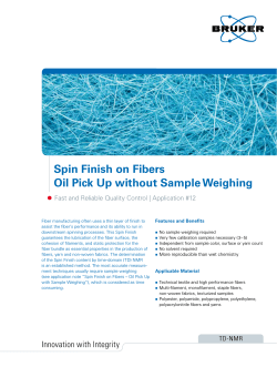 Spin Finish on Fibers Oil Pick Up without Sample Weighing