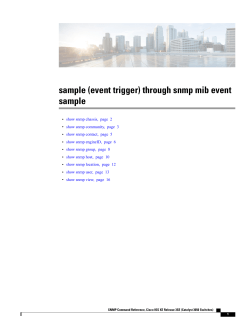 sample (event trigger) through snmp mib event sample