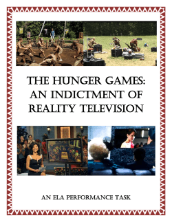 The Hunger Games: An Indictment of Reality Television