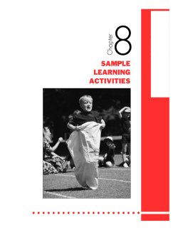 8 SAMPLE LEARNING ACTIVITIES