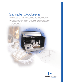 Sample Oxidizers Manual and Automatic Sample Preparation for Liquid Scintillation Counting