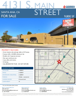 4131 S. MAIN STREET FOR SALE