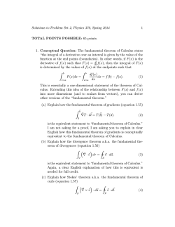 1 Solutions to Problem Set 2, Physics 370, Spring 2014