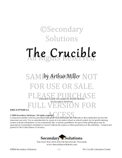 The  Crucible  