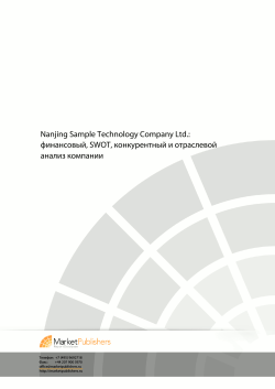 Nanjing Sample Technology Company Ltd.: финансовый, SWOT, конкурентный и отраслевой анализ компании